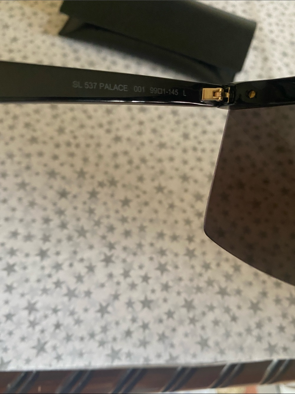 $560 Saint Laurent SL 537 Palace sunglasses black with gold - Picture 4 of 7